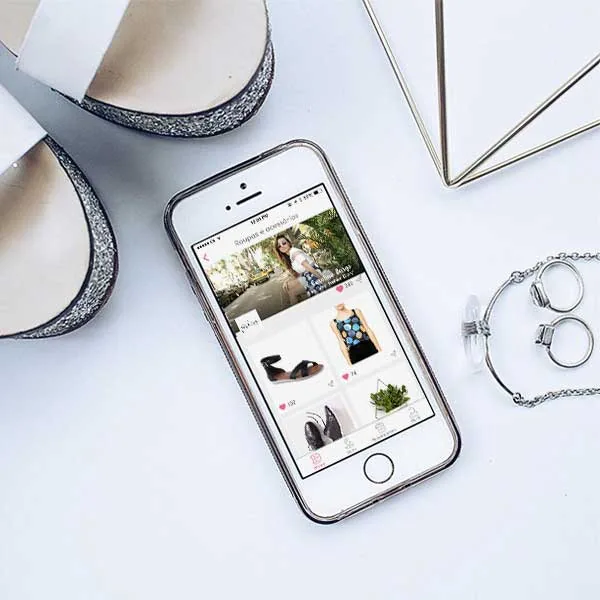 The app in use