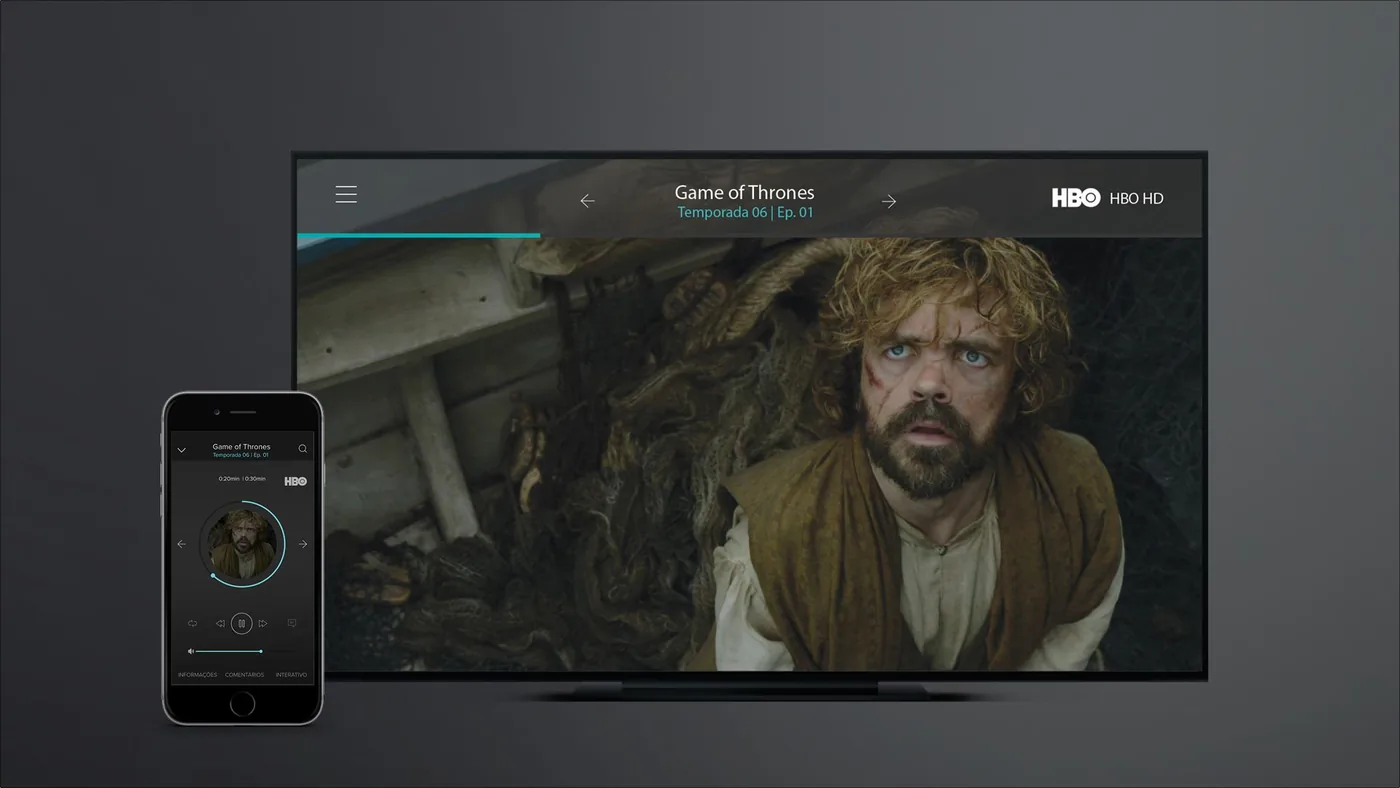 deep · TV & App, Control: Playback controlled from the phone.