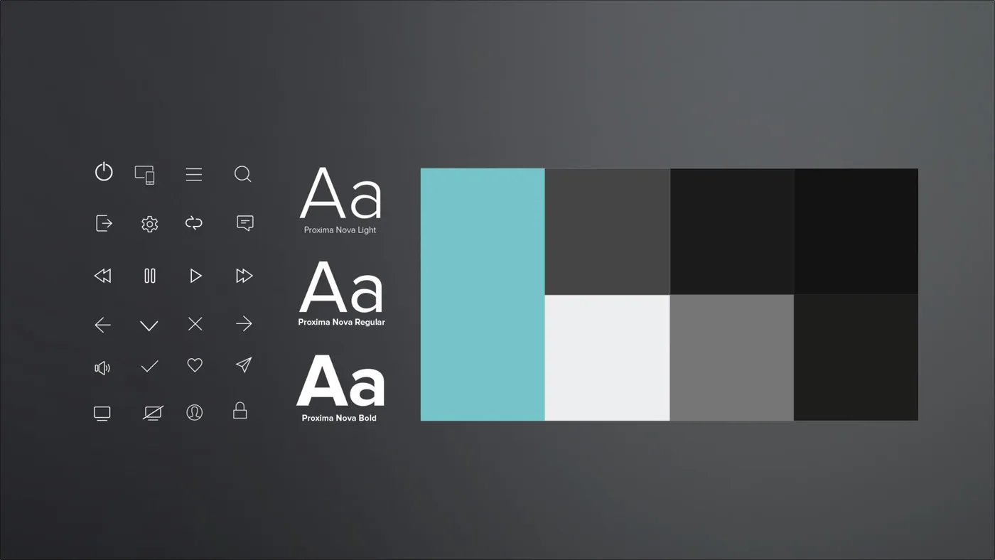 Style guide (1/2): icons, type and colour
